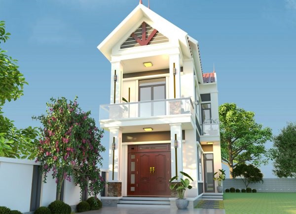 mẫu nhà hộp 2 tầng