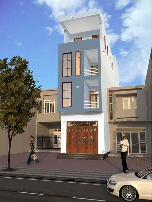 mẫu sơn nhà ống đẹp