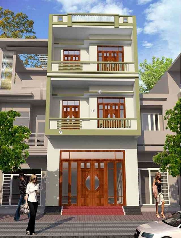 mẫu sơn nhà ống đẹp