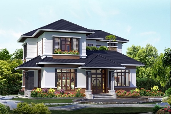 Biệt thự nhà vườn mái Thái đẹp
