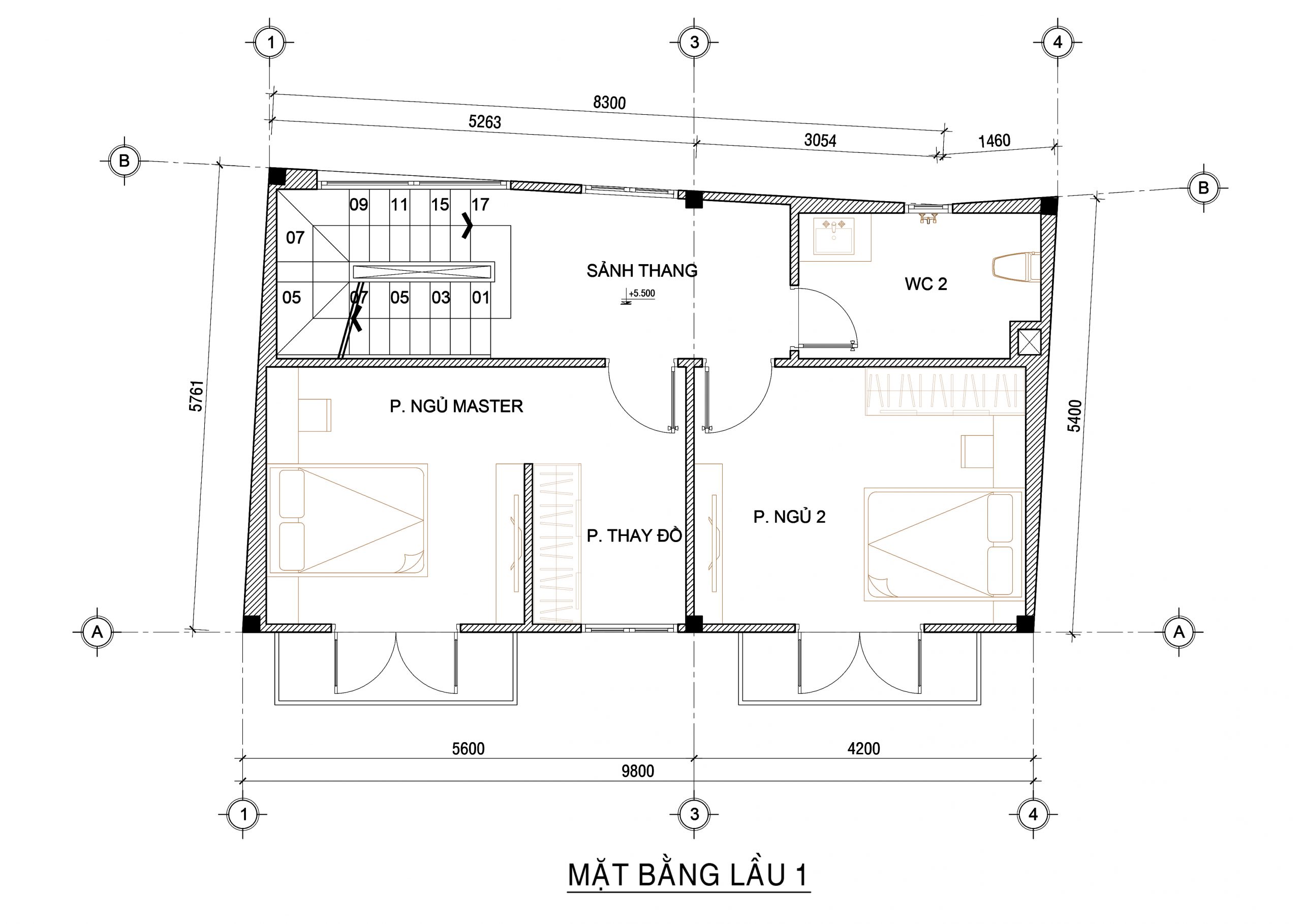 Mẫu nhà phố tân cổ điển anh hùng - bình thạnh