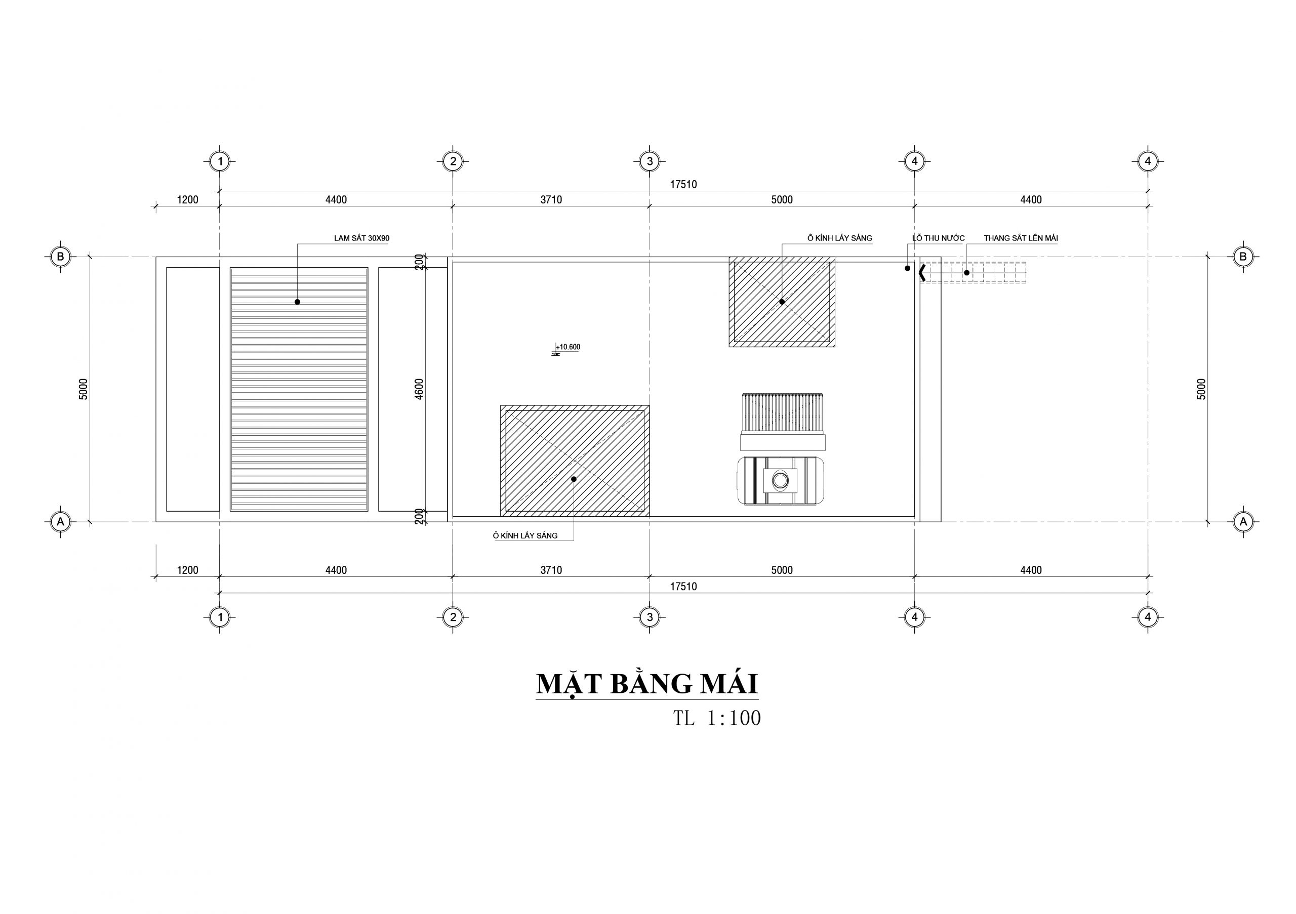 Tổng quan tỷ lệ mặt bằng mái