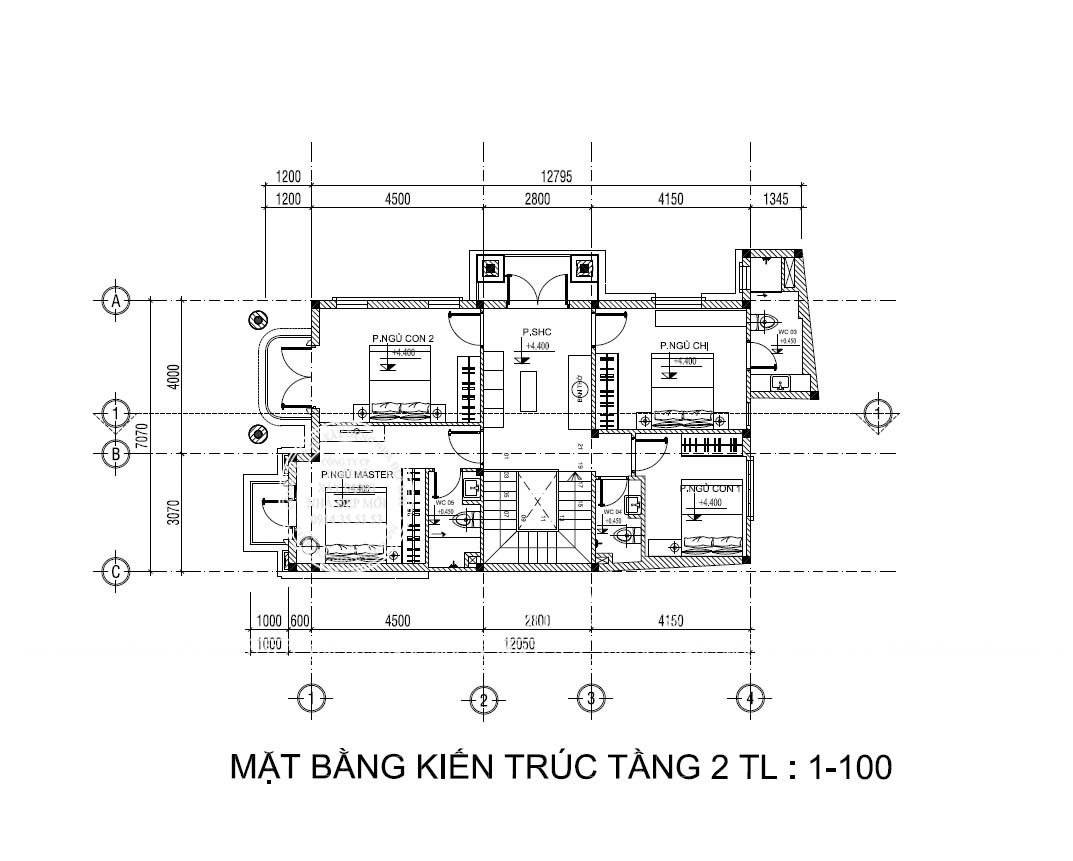 biệt thự mái Thái 2 tầng tân cổ điển