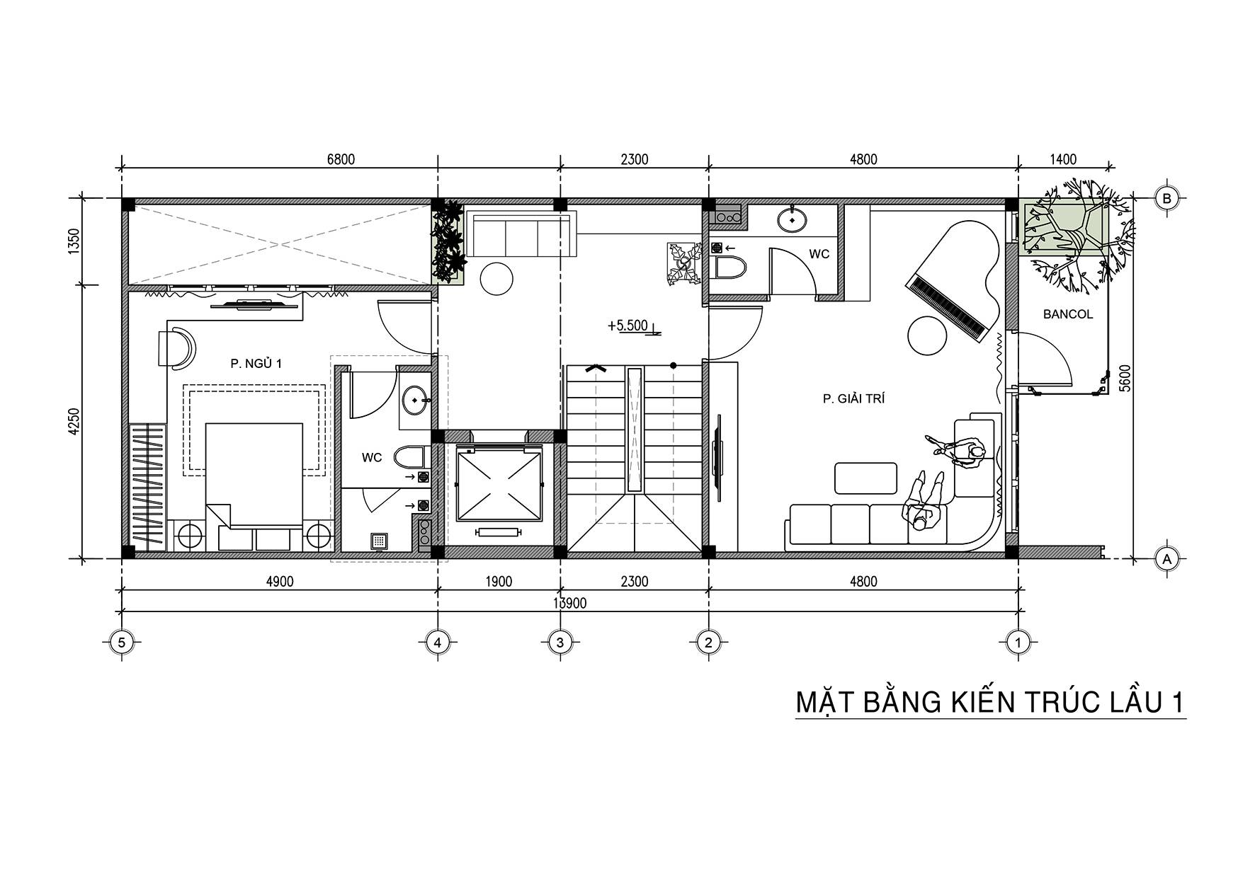 Thiết kế nhà phố hiện đại đẹp sang trọng, tiện nghi tại thủ đức
