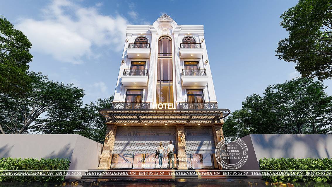 Mẫu thiết kế khách sạn phong cách tân cổ điển
