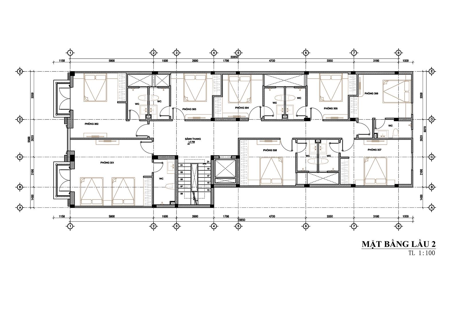 Mẫu thiết kế khách sạn phong cách tân cổ điển