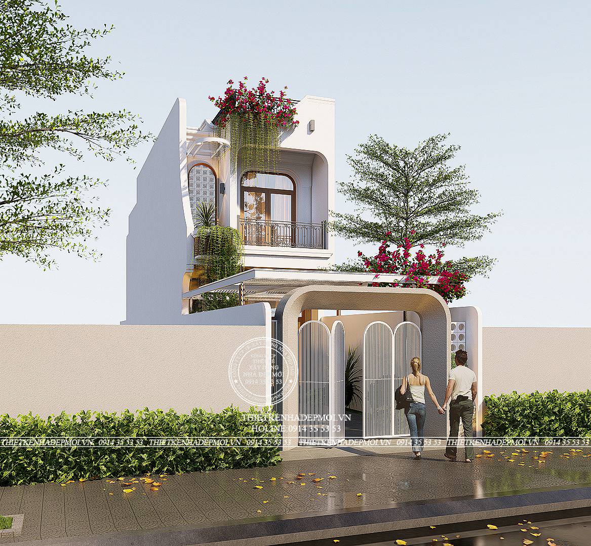 nhà phố phong cách Indochine