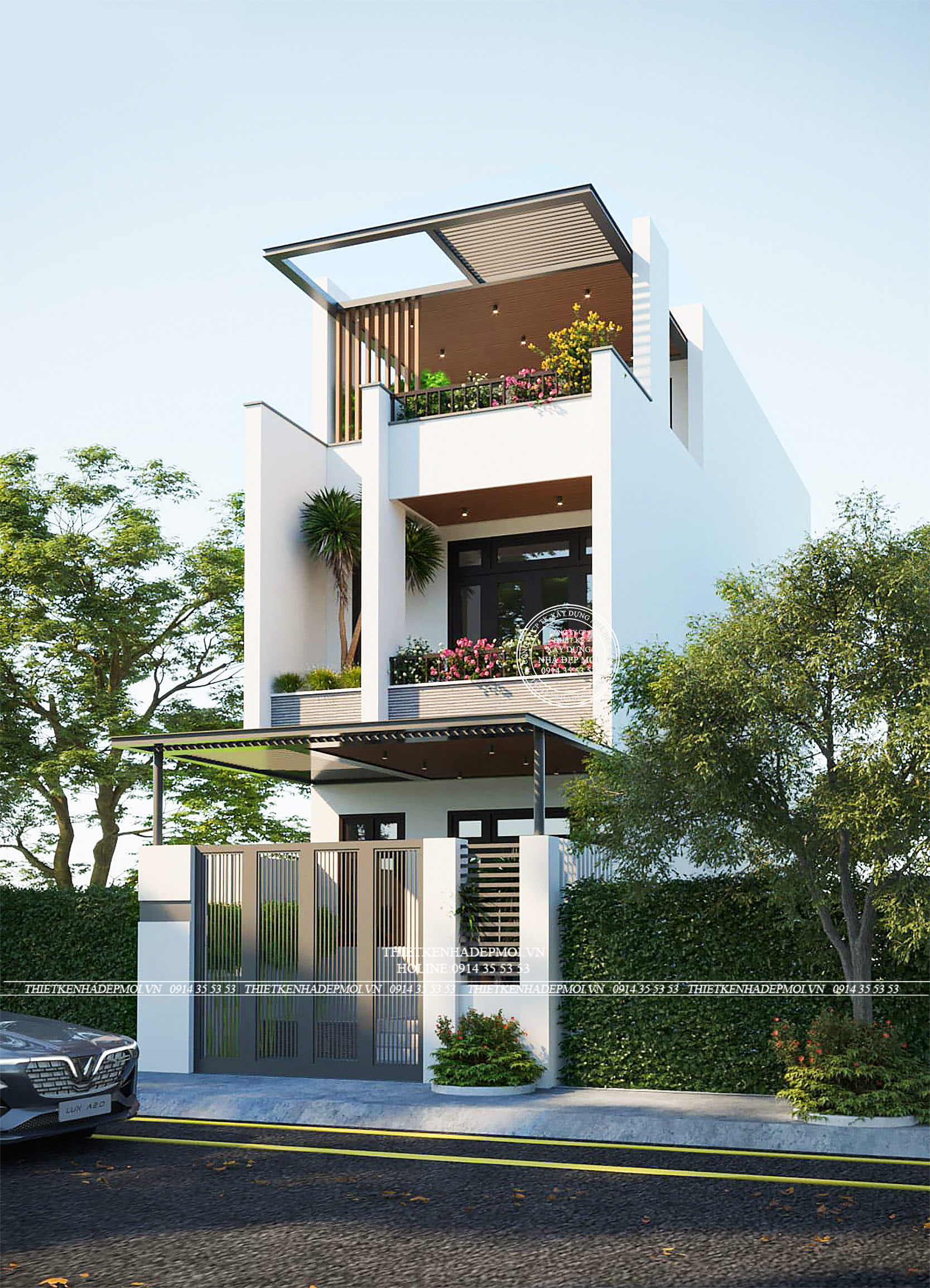 nhà phố phong cách hiện đại