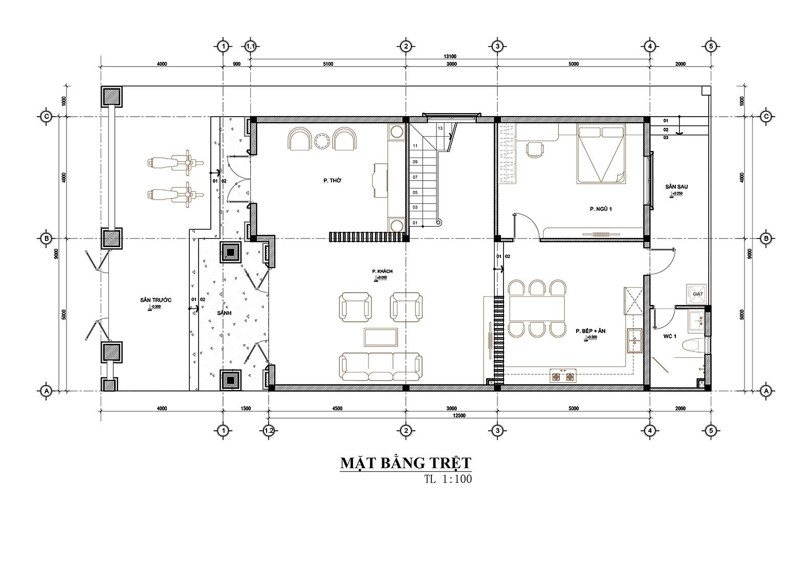 Biệt thự 2 tầng phong cách tân cổ điển sang trọng – anh khôi, long an