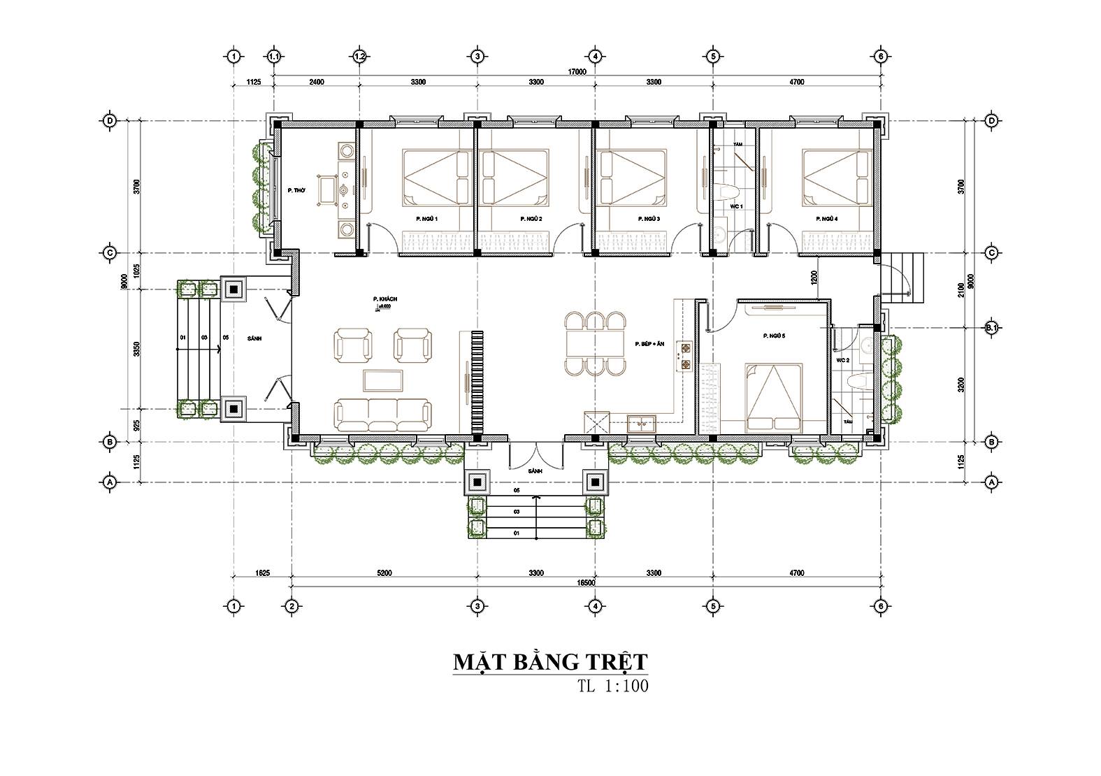 Biệt thự mái nhật phong cách tân cổ điển – nhà chị loan, bình phước