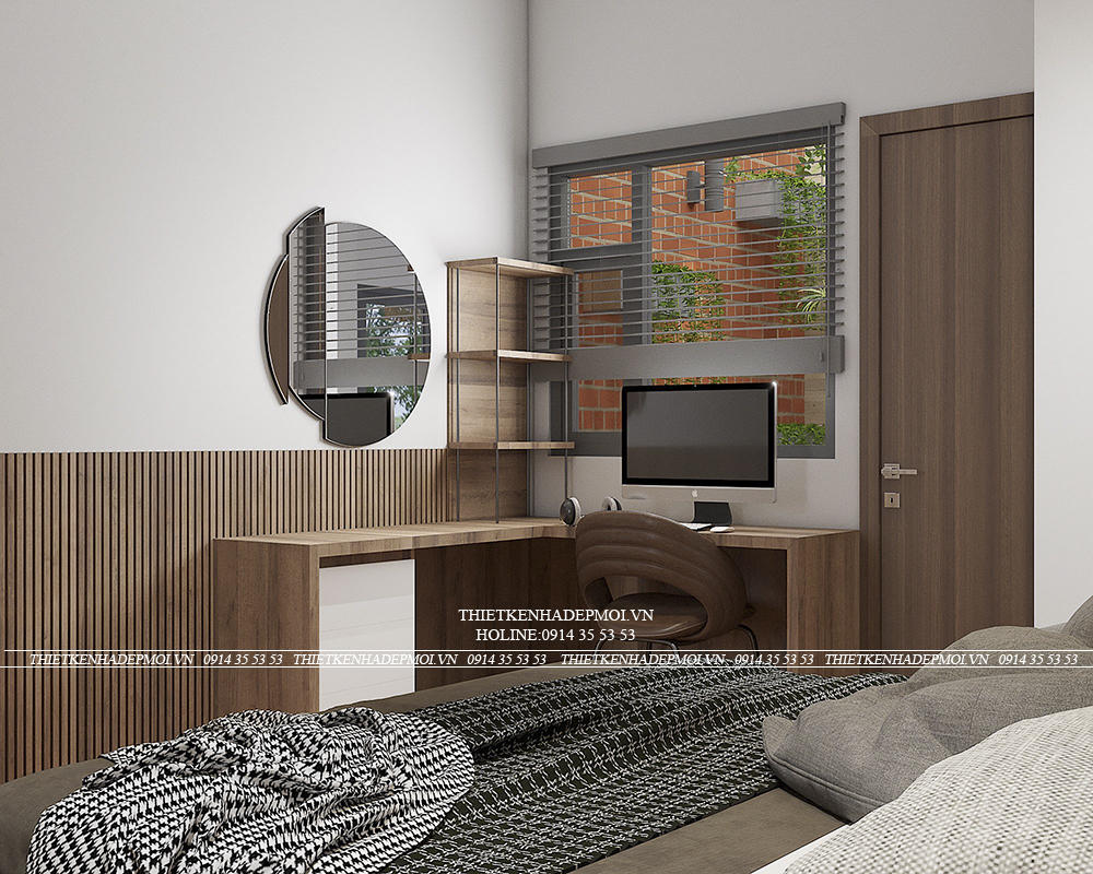 Mẫu nội thất biệt thự mái nhật của chị hà - bình phước