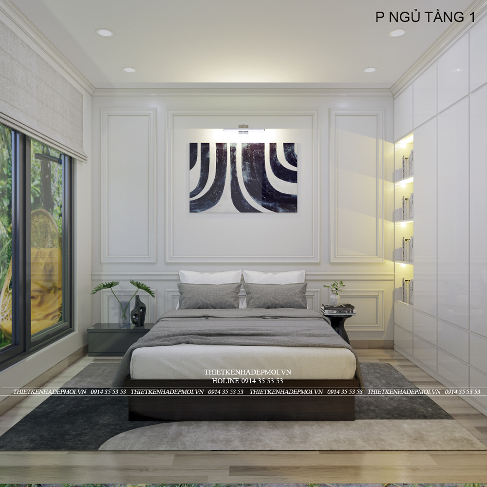 Mẫu nội thất nhà phố 2 tầng đẹp mắt tại của chị mỹ tại bình dương