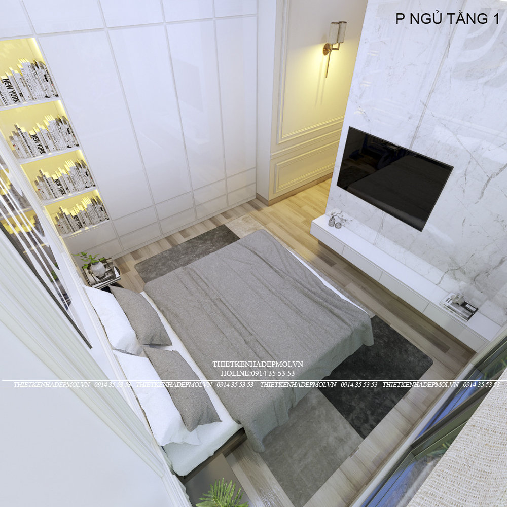 Mẫu nội thất nhà phố 2 tầng đẹp mắt tại của chị mỹ tại bình dương