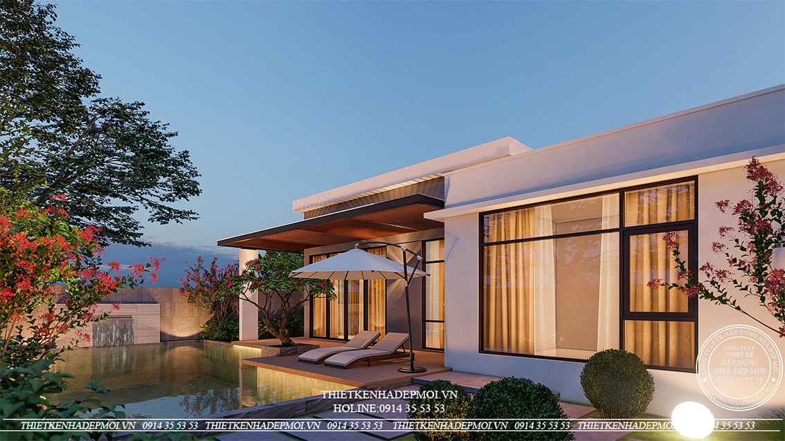 biệt thự sân vườn hiện đại