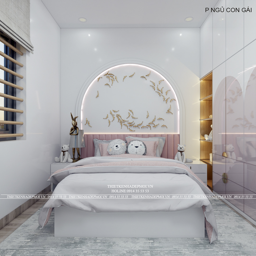 Mẫu nội thất nhà phố 2 tầng đẹp mắt tại của chị mỹ tại bình dương
