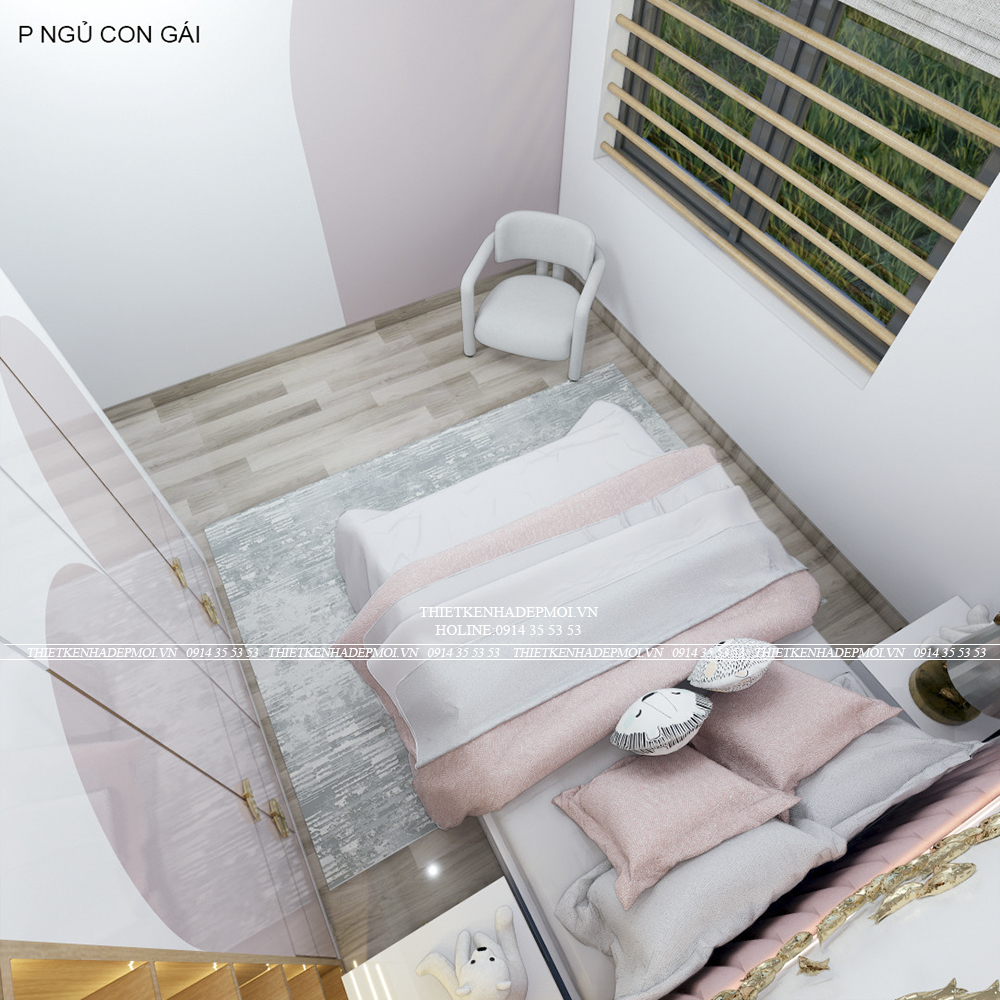 Mẫu nội thất nhà phố 2 tầng đẹp mắt tại của chị mỹ tại bình dương