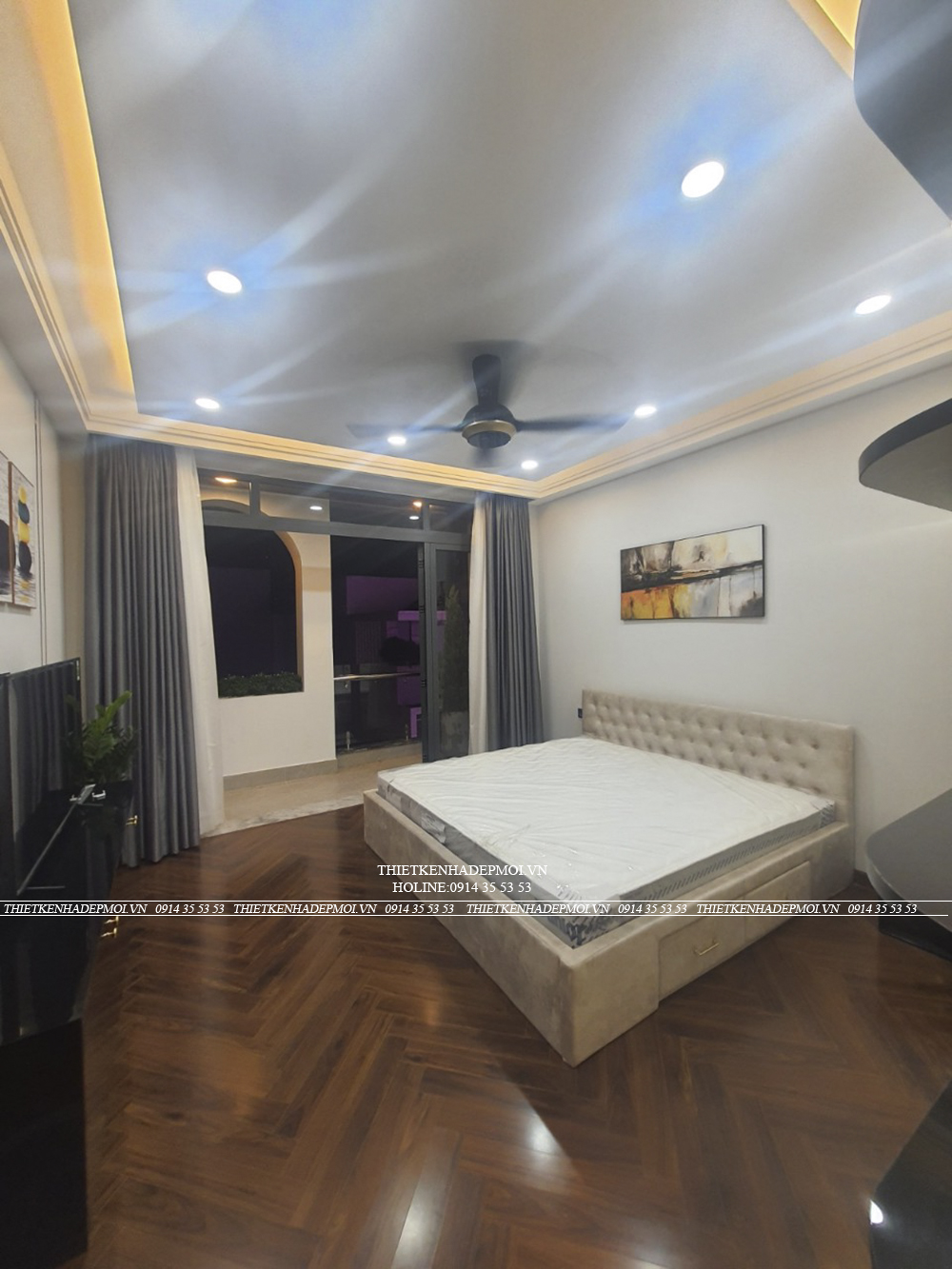 Hình ảnh thi công thực tế nhà phố hiện đại 5 tầng đẹp mắt tại thủ đức