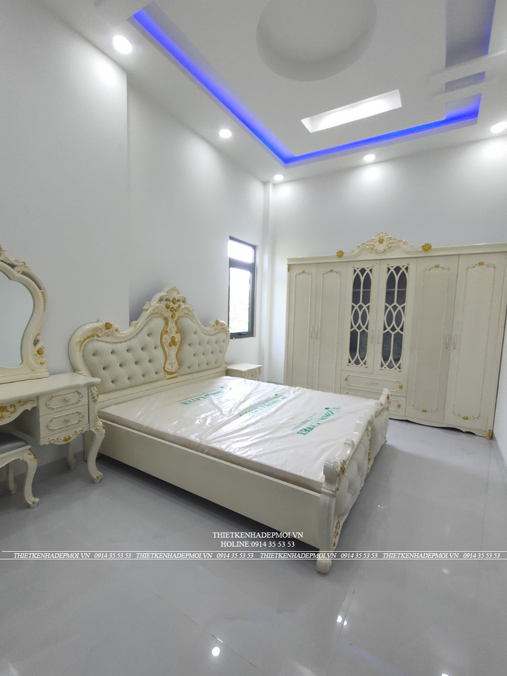 Hình ảnh thi công thực tế biệt thự mái thái của anh thái - tiền giang