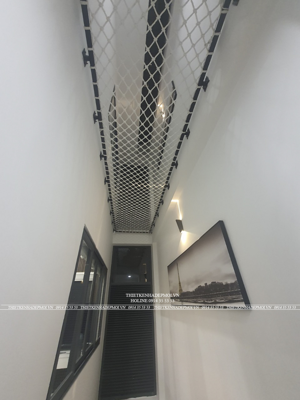 Hình ảnh thi công thực tế nhà phố hiện đại 5 tầng đẹp mắt tại thủ đức