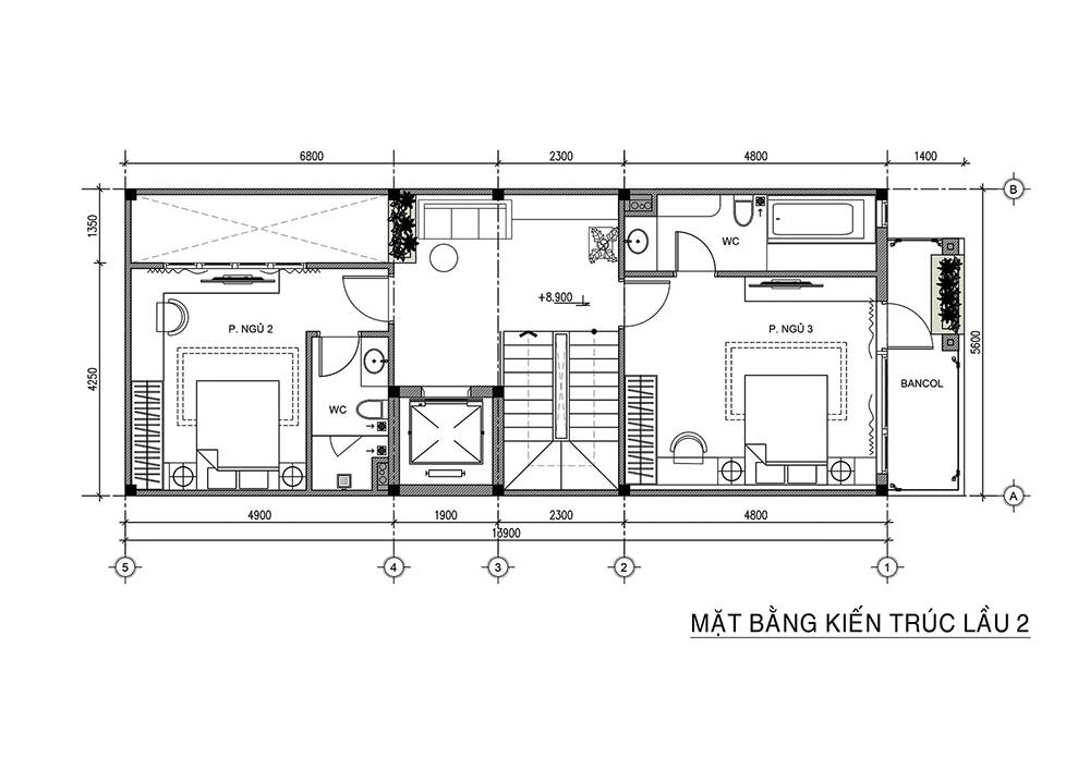 Mẫu nội thất nhà phố hiện đại 5 tầng đẹp mắt tại thủ đức