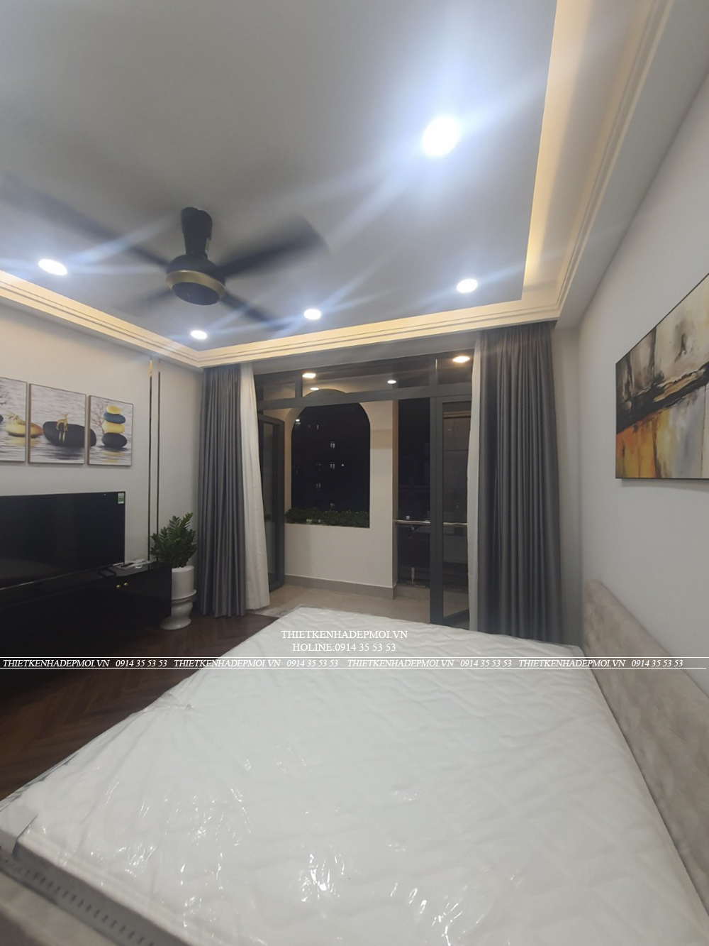 Hình ảnh thi công thực tế nhà phố hiện đại 5 tầng đẹp mắt tại thủ đức