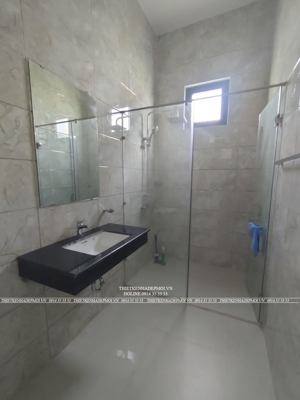 Hình ảnh thi công thực tế biệt thự mái thái của anh thái - tiền giang