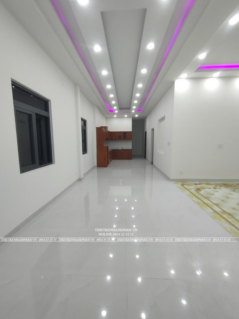 Hình ảnh thi công thực tế biệt thự mái thái của anh thái - tiền giang