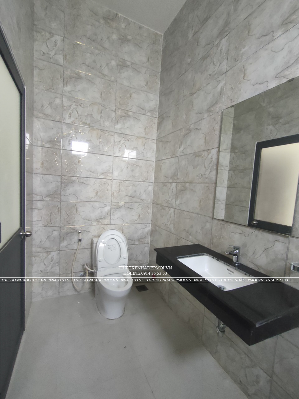 Hình ảnh thi công thực tế biệt thự mái thái của anh thái - tiền giang