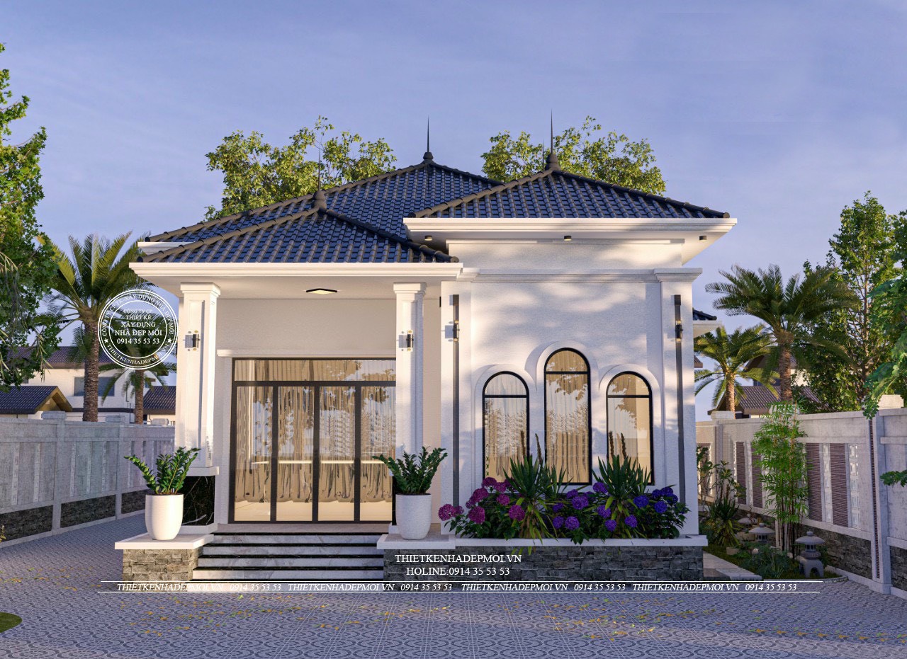 Biệt thự mái nhật 1 tầng