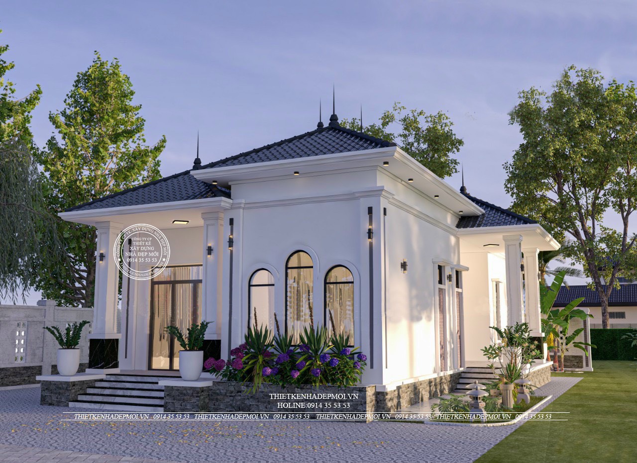 Biệt thự hiện đại 1 tầng 