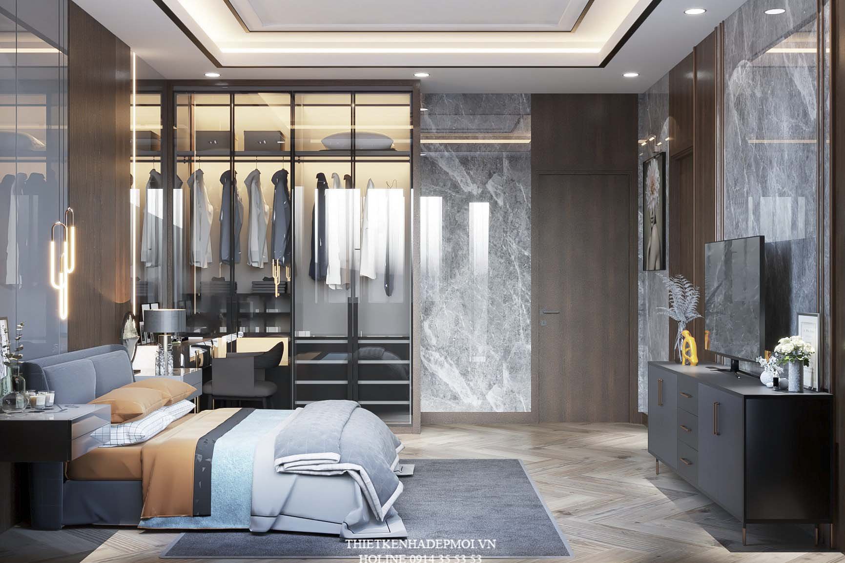 Mẫu nội thất nhà phố hiện đại 5 tầng đẹp mắt tại thủ đức