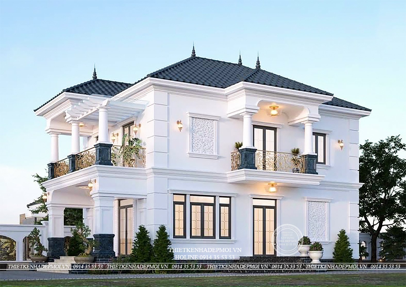 Biệt thự sân vườn 2 tầng 1