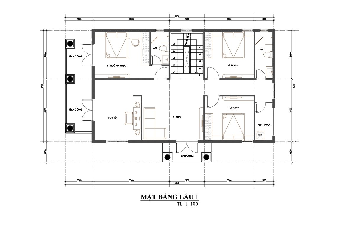 Biệt thự sân vườn 2 tầng 