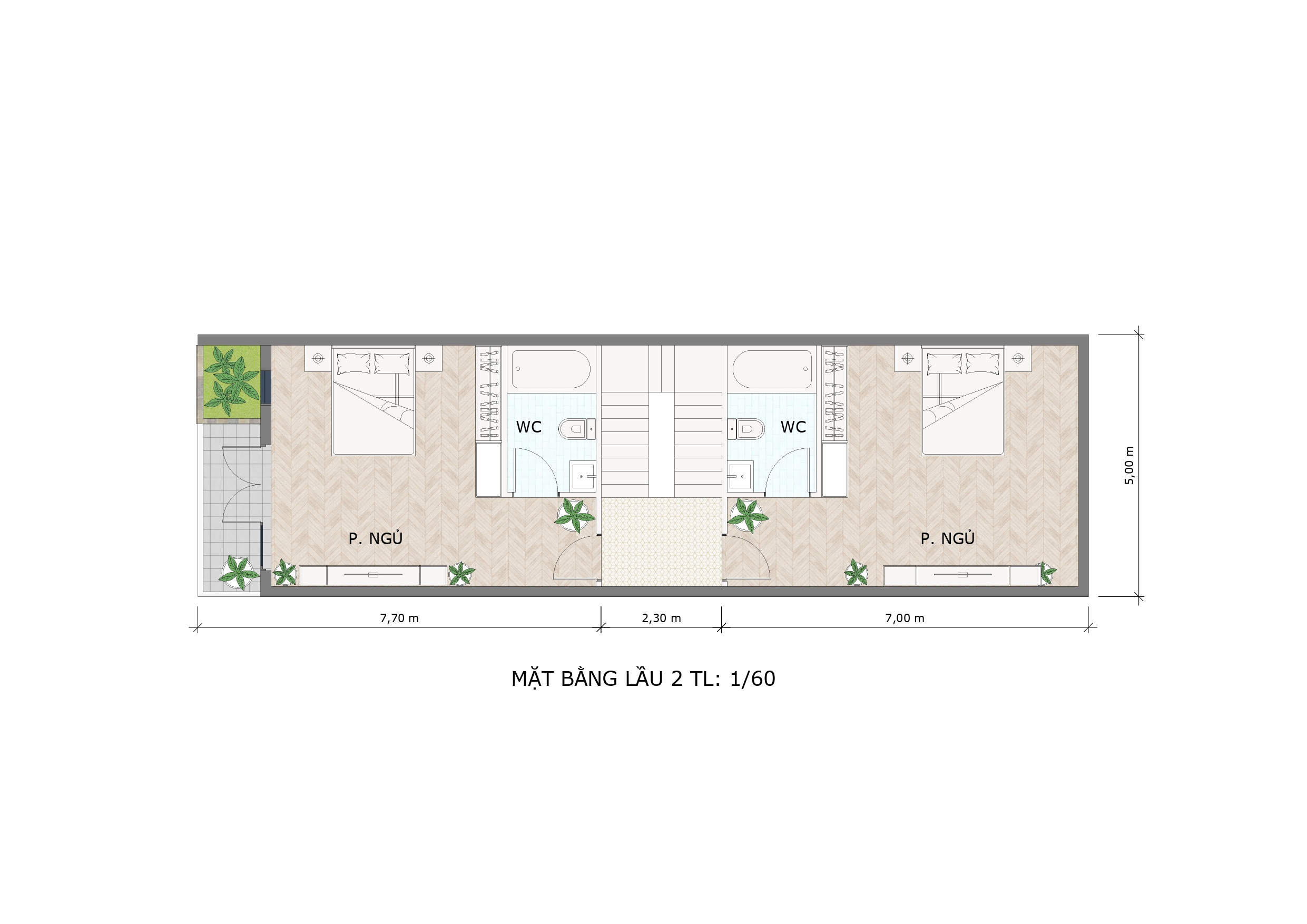 Mẫu thiết kế nhà phố 4 tầng hiện đại anh thìn - biên hòa