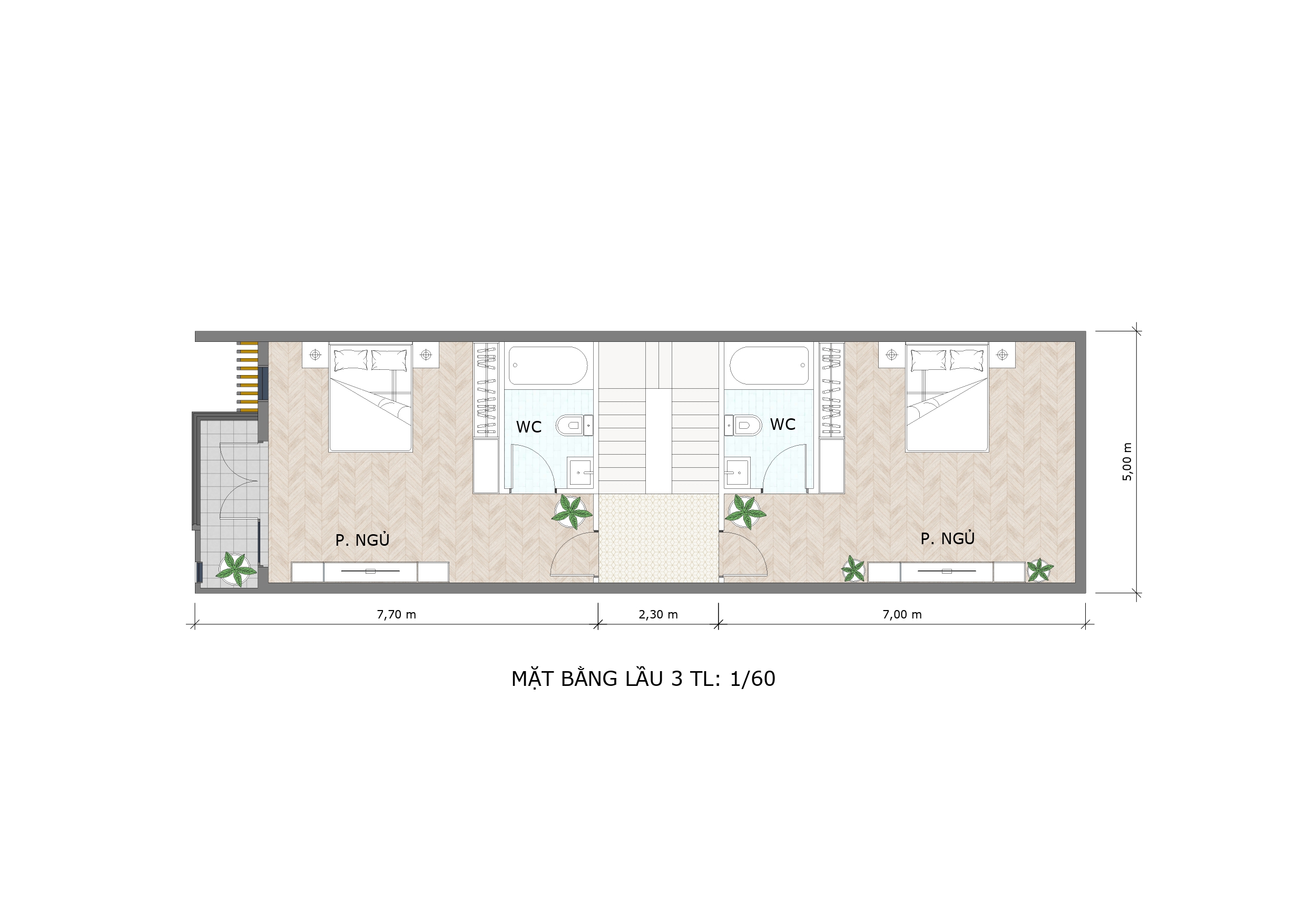mẫu nhà phố hiện đại 4 tầng