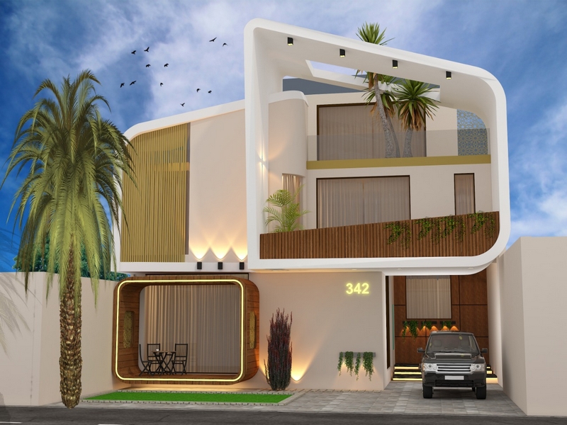 Mẫu thiết kế biệt thự trệt hiện đại