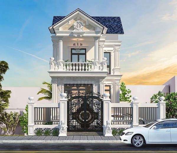 nhà phố 2 tầng tân cổ điển