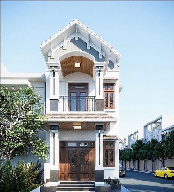 nhà phố 2 tầng tân cổ điển