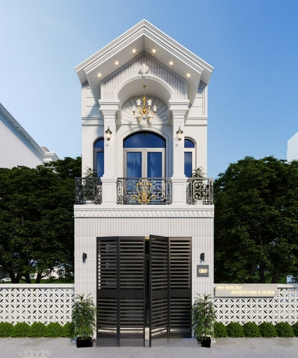 nhà phố 2 tầng tân cổ điển