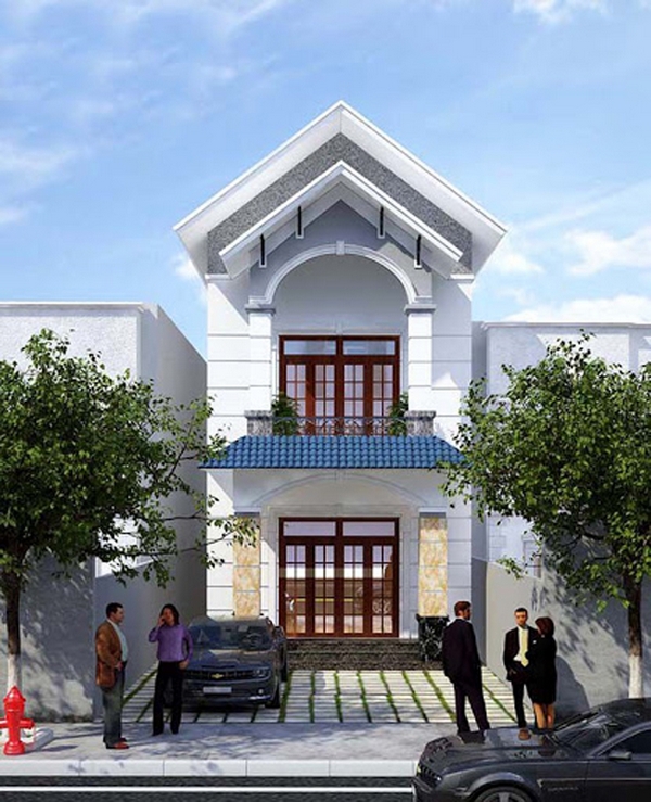 nhà phố 2 tầng tân cổ điển