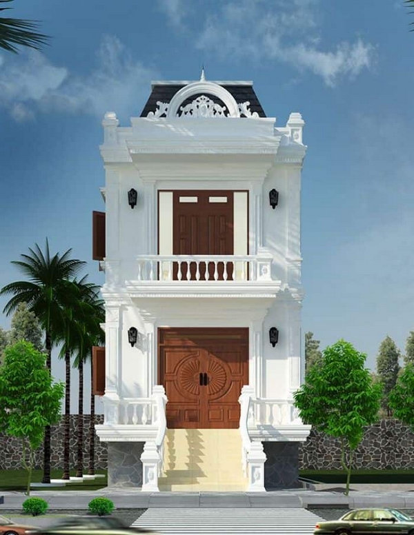 99+ mẫu nhà phố 2 tầng tân cổ điển được yêu thích nhất