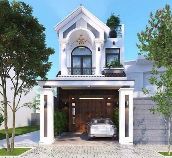 99+ mẫu nhà phố 2 tầng tân cổ điển được yêu thích nhất