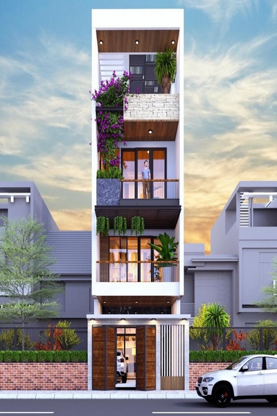 100+ ý tưởng thiết kế nhà phố 4 tầng hiện đại 2023
