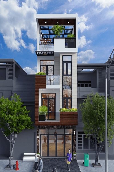 100+ ý tưởng thiết kế nhà phố 4 tầng hiện đại 2023
