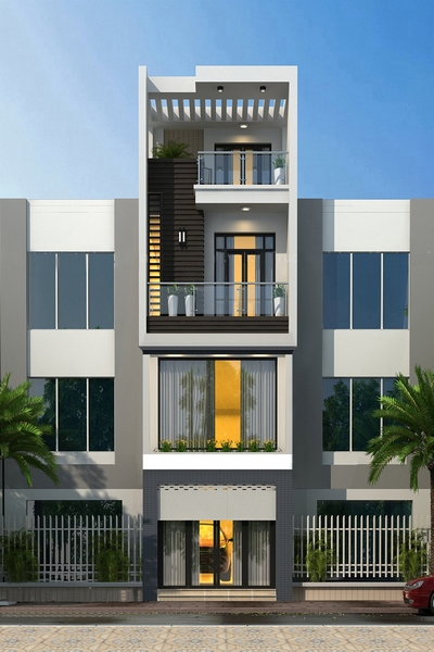 100+ ý tưởng thiết kế nhà phố 4 tầng hiện đại 2023