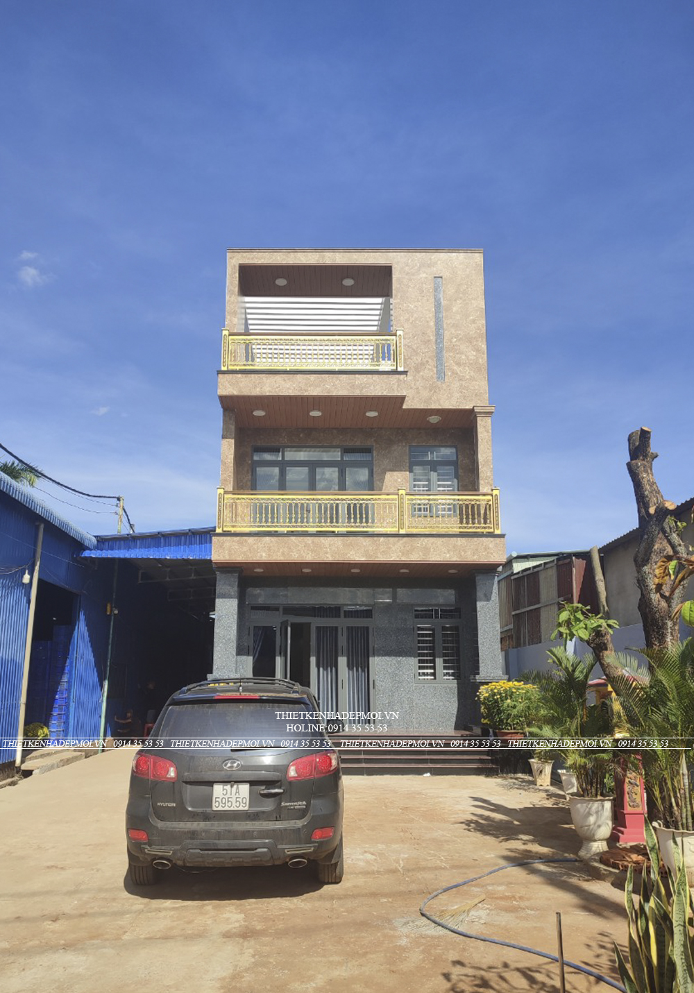 Hình ảnh thi công thực tế nhà chị thu - bình phước