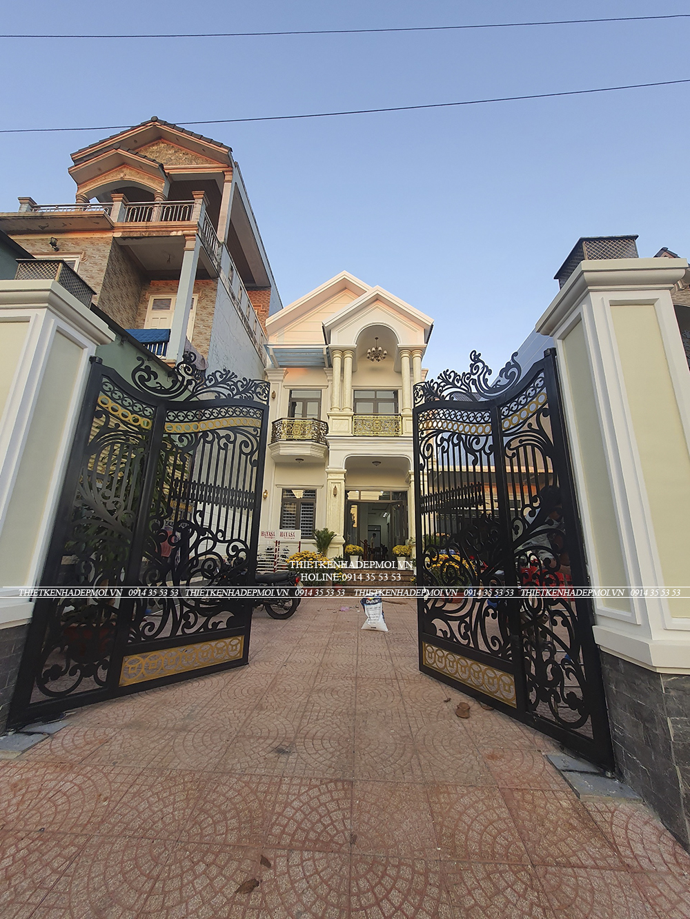 Hình ảnh thi công hoàn thiện nhà anh thoại - bình phước