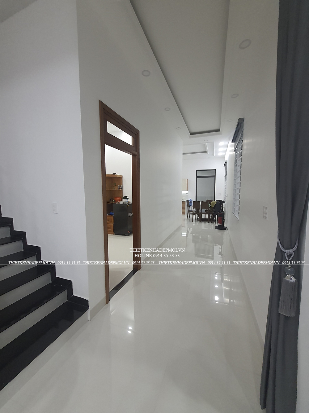 Hình ảnh thi công hoàn thiện nhà anh thoại - bình phước