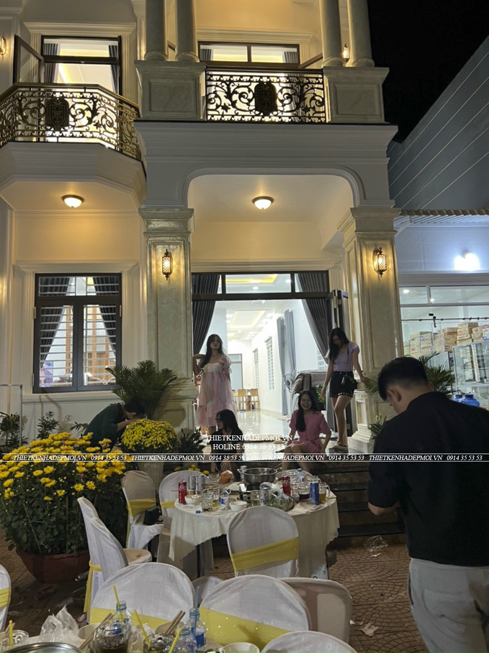 Hình ảnh thi công hoàn thiện nhà anh thoại - bình phước