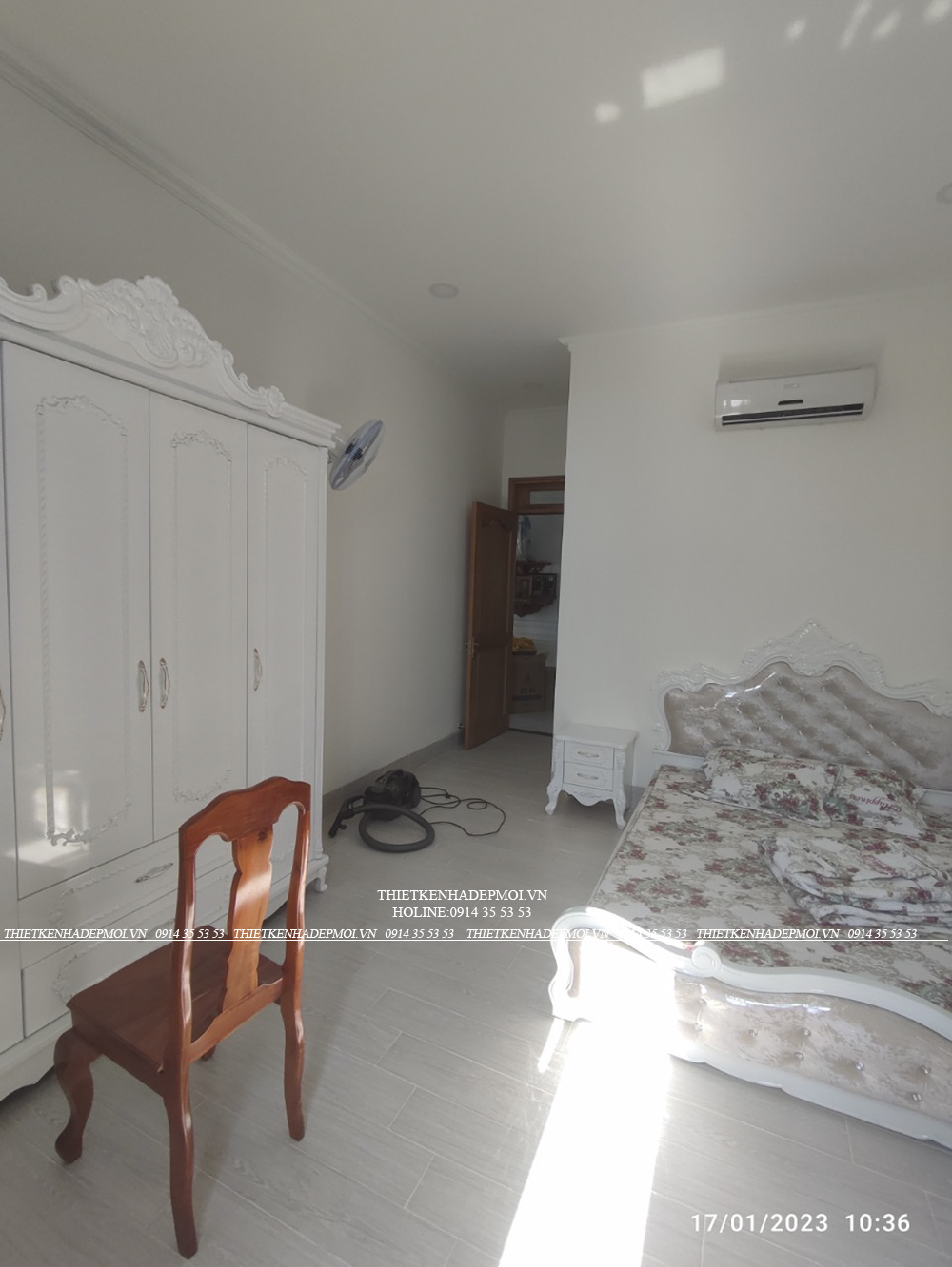 Hình ảnh thi công hoàn thiện biệt thự mái nhật nhà anh đức - bình dương
